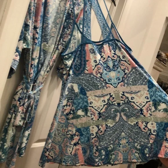 IN BLOOM NIGHTGOWN & ROBE 2-Piece Set NWT sz L